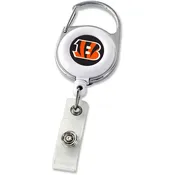 CINCINNATI BENGALS RETRACTABLE DELUXE BADGE REEL. SOLD IN SETS OF 3 ONLY.