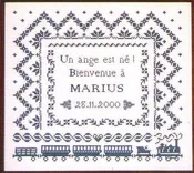 Marius cross stitch chart