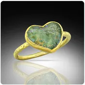 Aeternum – 22K Gold & Roman Glass Ring