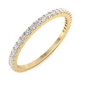 0.25CT Dainty Natural Diamond Band