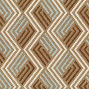 Adobe Wheat, Grey & Beige Geometric High-Quality Fabric |54"