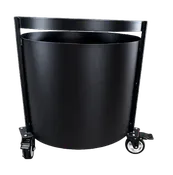 10 Gallon Steel Rolling Stand with 10 Inch Banjo Burner