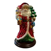 11" Thomas Pacconi Blown Glass Vintage Santa