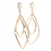 Alexis Bittar Rhinestone Double Hoop Earrings