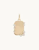adina reyter Diamond Dog Tag Hinged Charm