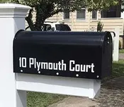 Mailbox lettering