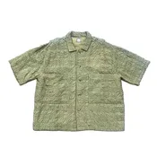 18 East Polo "CRINKLED" Olive Used Size L