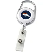 DENVER BRONCOS DELUXE BADGE REEL. SOLD IN SETS OF 3 ONLY.