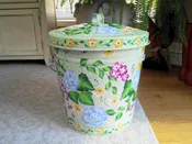 10 Gallon Hunter Green Wash, Blue, Fuschia, Ochre Floral, Greenery