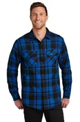 Port Authority® Plaid Flannel Shirt w668