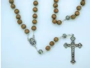 10MM LIGHT WOOD ROSARY FROM FATIMA