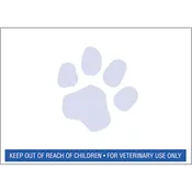 Compare to DYMO® 30258 w/ Blue Paw Print and Warning