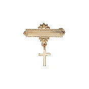 14k Gold Cross Bar Pin