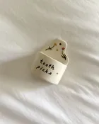 Field of Flowers Ruffled Ceramic Toothpicks Holder — Innerspacism