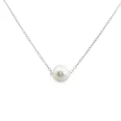 14kt White Gold 16" Milestone Pearl Necklace (6-6.5mm)