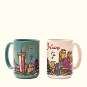 Abstract New Orleans Skyline Mug