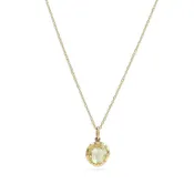 0.89 Ct. Natural Fancy Greenish Yellow Rose Cut Diamond Pendant Necklace from Bespoke by Platt