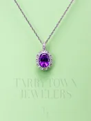 Amethyst and Diamond Necklace