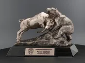 Bull and Bear Recognition Award Statue MC8