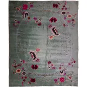 9 x 12 Antique Chinese Nichols Wool Area Rug
