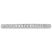 0.12 ctw. Deco Chic Milgrain Band in 18K White Gold