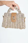 Adeline Woven Basket Handbag-FINAL SALE