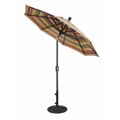 Angled Round Umbrella with Metal Base
