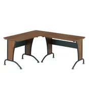 Deluxe L-Shaped Desk with Inline Team Desk Option
