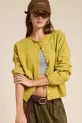 Essential Button Down Cardigan Top