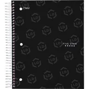 Five Star Wirebound Black 5-subject Notebook
