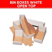 BIN BOXES – WHITE OPEN TOP