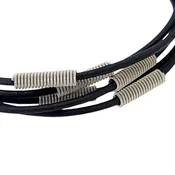 Bracelet - Arpeggio (Black Leather) by High Strung Studios