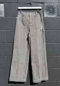 Another Love Bristol Patch Pocket High Waist Pant- Cream/Black