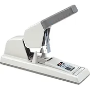 Max HD-12F Max HD-12F High-Capacity Flat-Clinch Heavy-Duty Stapler, 150 Sheet Cap, Gray