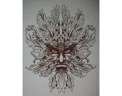 Green Man Celtic Pagan God Greenman T-Shirt