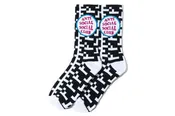 Anti Social Social Club Static Socks Black / White
