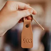903 Leather Keychain