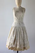 David Fielden Heavy Lace Dress — Ivy / Cream