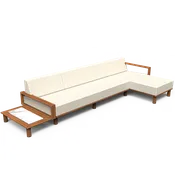 Horizon Sofa with Right Chaise & Left Plinth Table