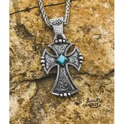 Crossfire Turquoise Pendant