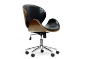 Adjustable Office Chair in Black Faux Leather bxi4725-96