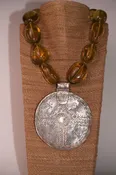 Citrine and sterling necklace