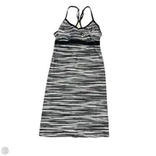 Athletic Dress By Athleta In Black & Grey, Size: M