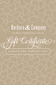Physical Gift Certificate
