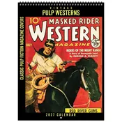 2027 Vintage Pulp Westerns Deluxe Calendar 11″x15″