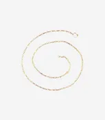 Brushed Oval 3x Links Chain