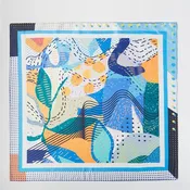 Abstract Print Square Bandana Scarf