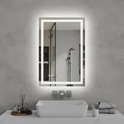 24x36 LED Bathroom Mirror – Front & Back Lit Anti-Fog Vanity Mirror