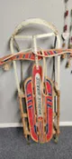 Antique Silver Streak Garton Style Red 47" Sled FIRM