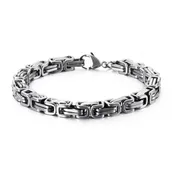 Chunky Stainless Steel Byzantine Chain Bracelets